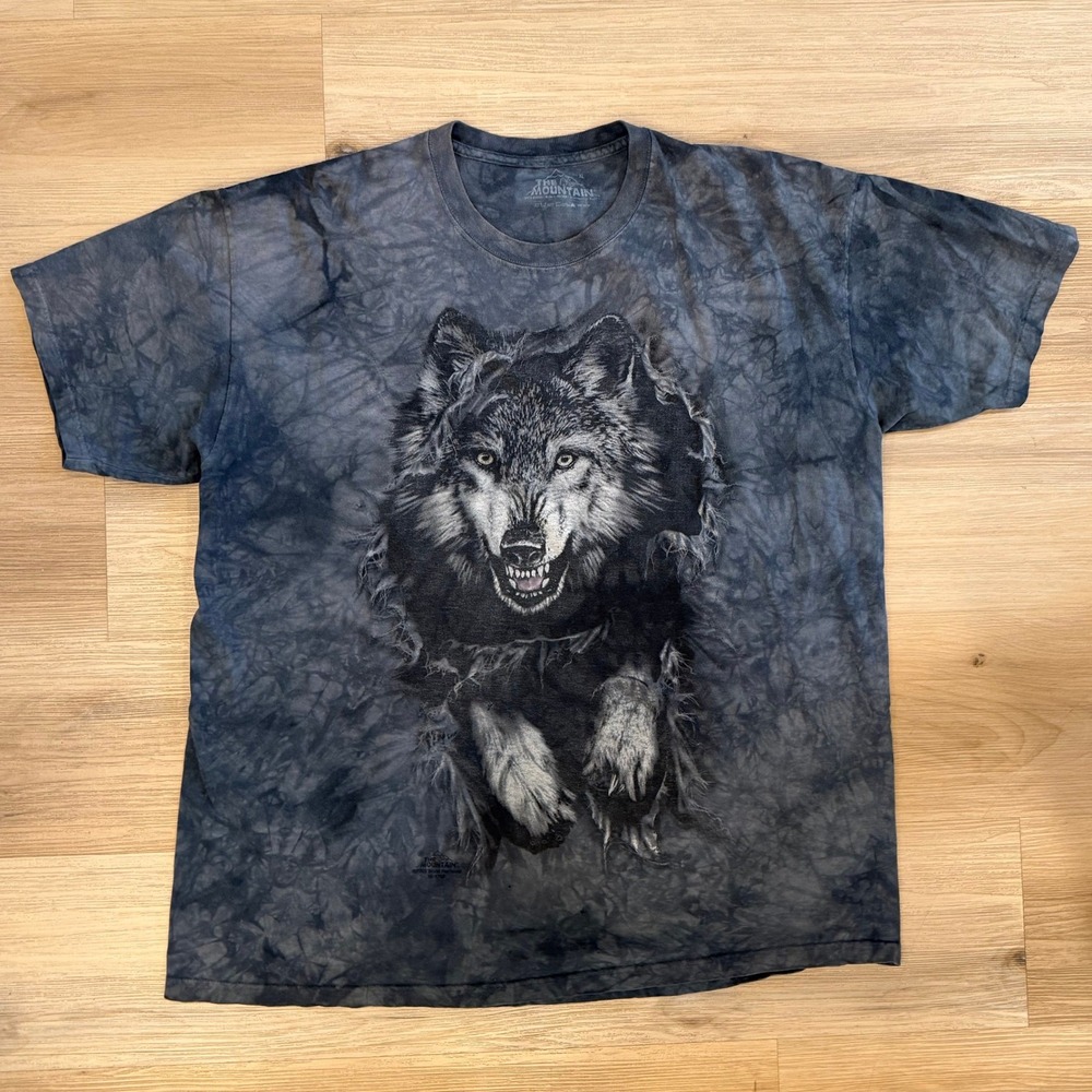 Wolf Graphic Gray T-shirt Mens XL